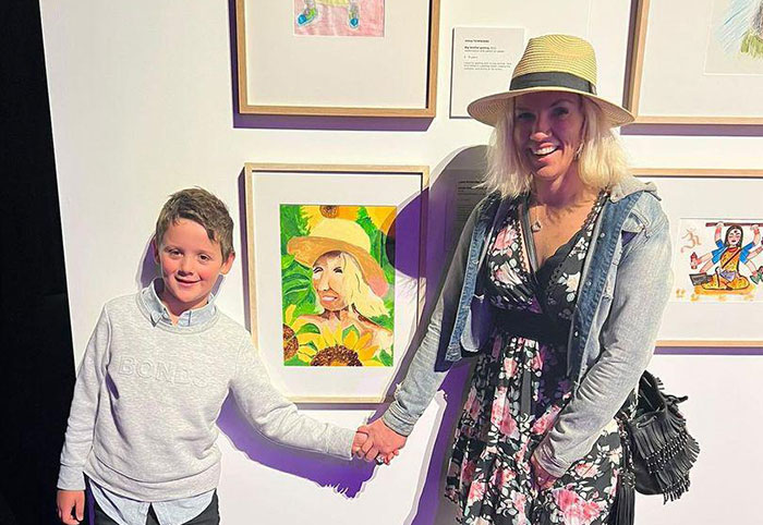 Talented 8-Year-Old’s Portrait Of His Aunt Becomes Finalist In Prestigious Art Competition