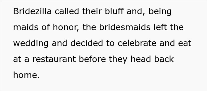 Bridezilla Has An Awkward Wedding With No Bridesmaids After They All Leave Over Her Mistreatment Of A Woman With Glasses