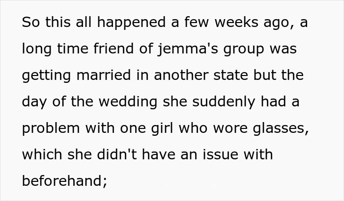 Bridezilla Has An Awkward Wedding With No Bridesmaids After They All Leave Over Her Mistreatment Of A Woman With Glasses