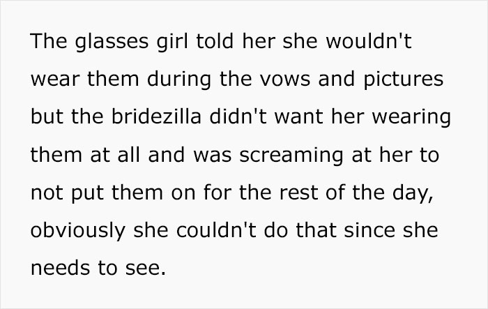 Bridezilla Has An Awkward Wedding With No Bridesmaids After They All Leave Over Her Mistreatment Of A Woman With Glasses