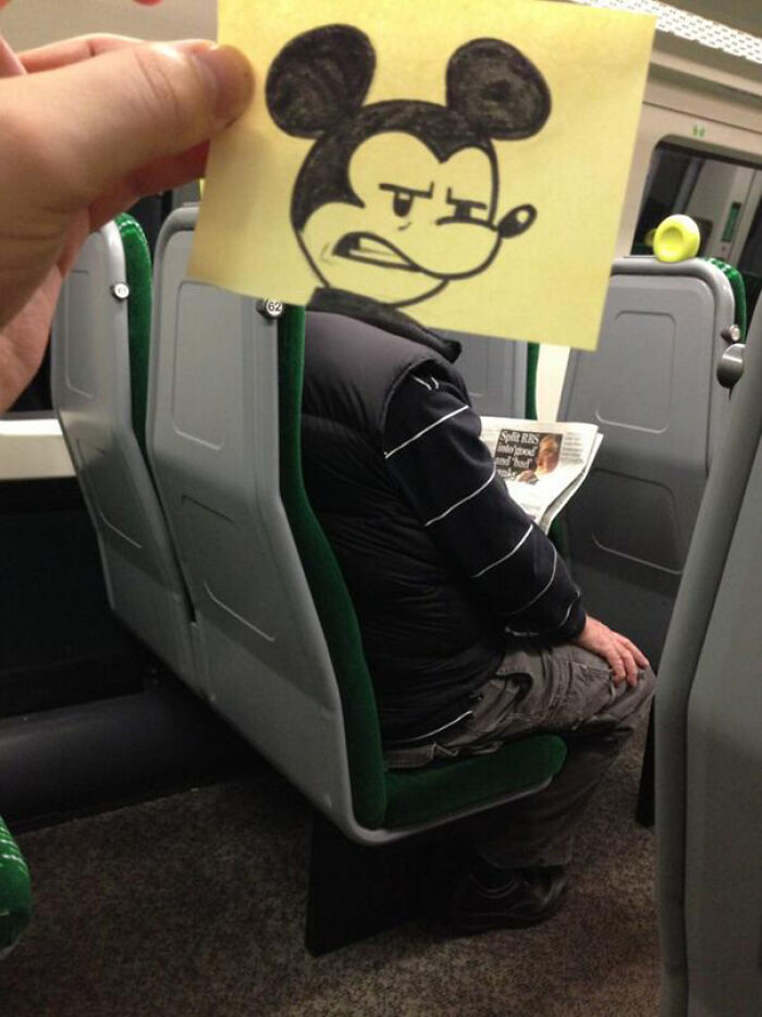 Illustrator Finds A Creative Way To Spend Time On A Train
