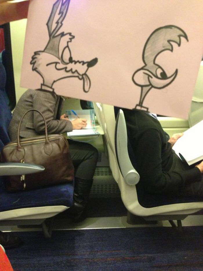 Illustrator Finds A Creative Way To Spend Time On A Train