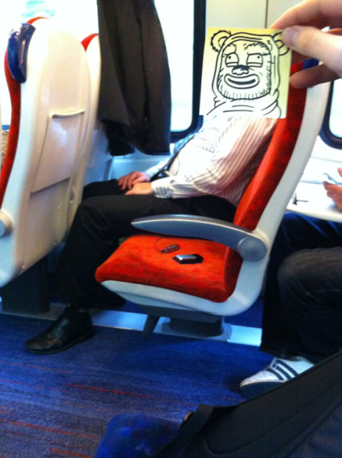 Illustrator Finds A Creative Way To Spend Time On A Train