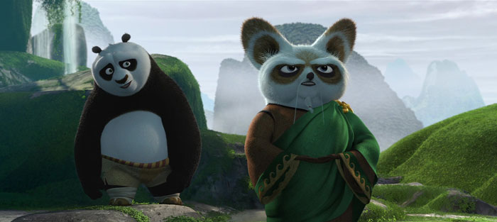 Cartoon characters in a lush landscape, showcasing expressions that suit any real life situation.