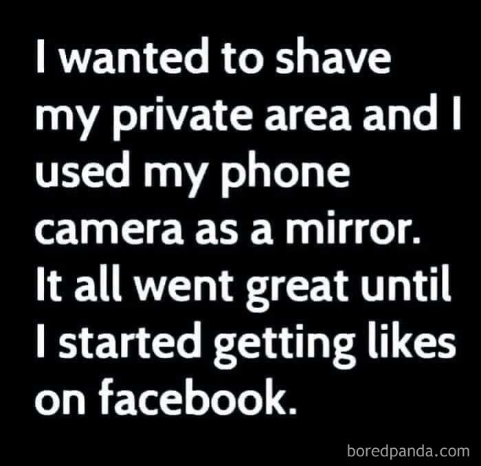 Meme about unintended Facebook exposure highlighting why some people are single.