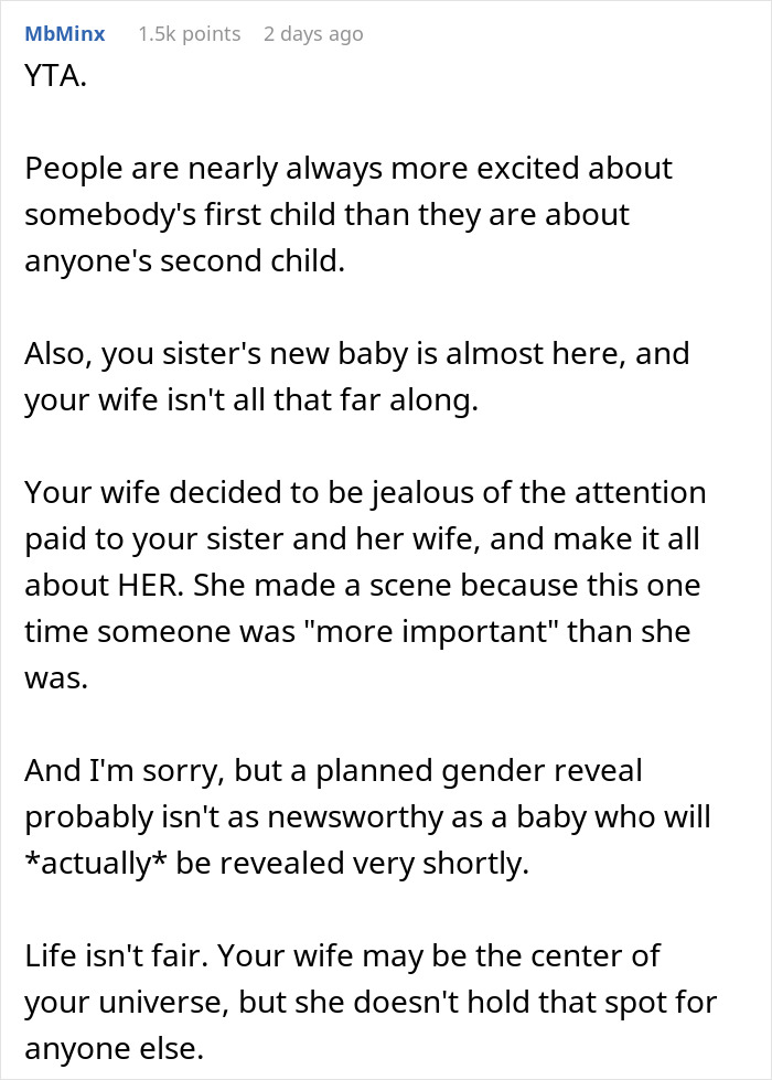Man Throws Tantrum Over Sister&rsquo;s 38-Week IVF Pregnancy Getting More Attention Than His Wife&rsquo;s, Gets A Reality Check