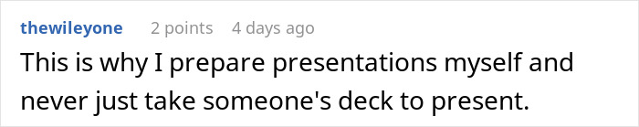 Boss Presents Employee's PowerPoints As His Own, So They Put A Revealing Photo Of The CEO's Daughter In One Of Them