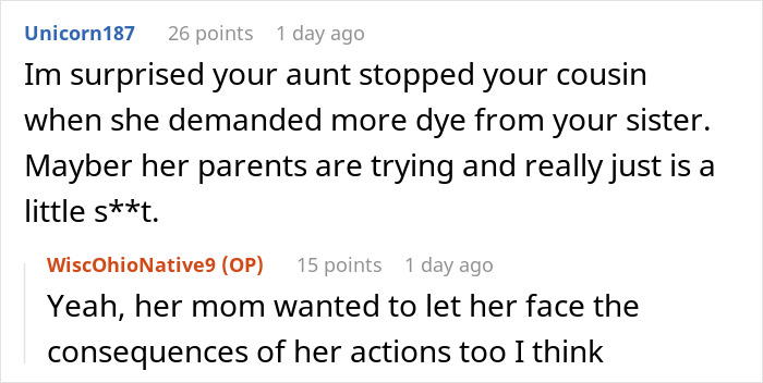 Entitled Know-It-All Ruins Her Hair After Lying To Her Cousin About It Being Naturally Blonde