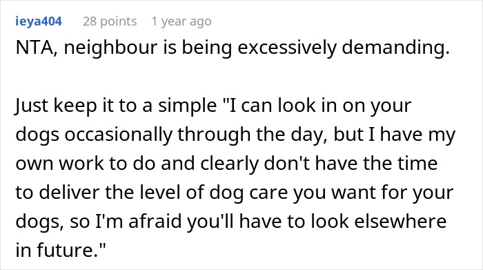 "[Am I The Jerk] For Telling My Neighbor That We Won't Ever Watch His Dogs Again?"