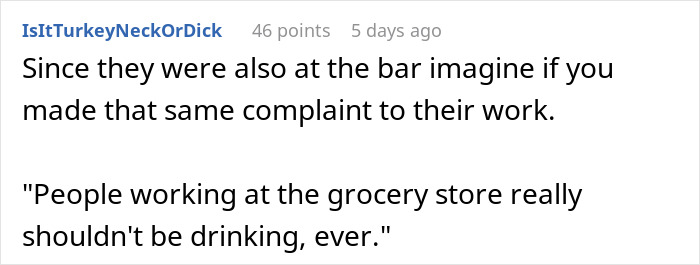 Hotel Guest Livid Seeing Front Desk Employee Drinking In A Bar After Work, Files A Complaint Yet Ends Up Being Put On A 'Do Not Reserve' List Hotel Guest Livid Seeing Front Desk Employee Drinking In A Bar After Work, Files A Complaint Yet Ends Up Being Put On A 'Do Not Reserve' List