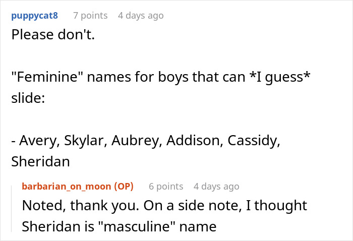 Parent Wants To Name Their Son Elizabeth, Gets A Reality Check Online Parent Wants To Name Their Son Elizabeth, Gets A Reality Check Online