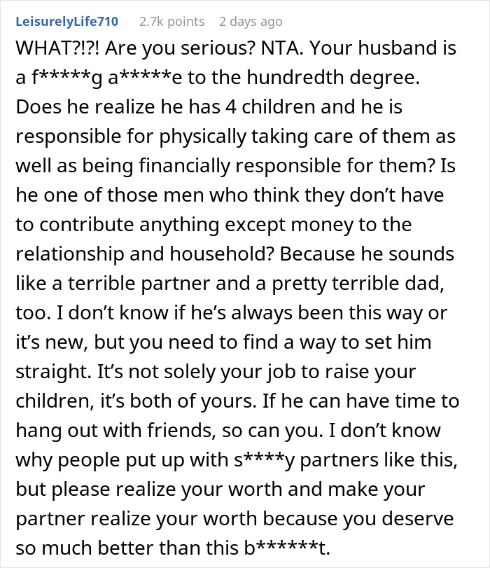 Husband Is Furious Wife Left Him With Their 4 Kids For The Weekend, She Finds The House Trashed And His Suitcase Packed When She Gets Back Husband Is Furious Wife Left Him With Their 4 Kids For The Weekend, She Finds The House Trashed And His Suitcase Packed When She Gets Back