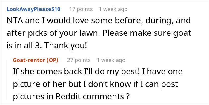 Man Pays His Mate 20 Bucks To Bring His Goat Over So It Can Take Care Of His Overgrown Lawn, Upsets Wife