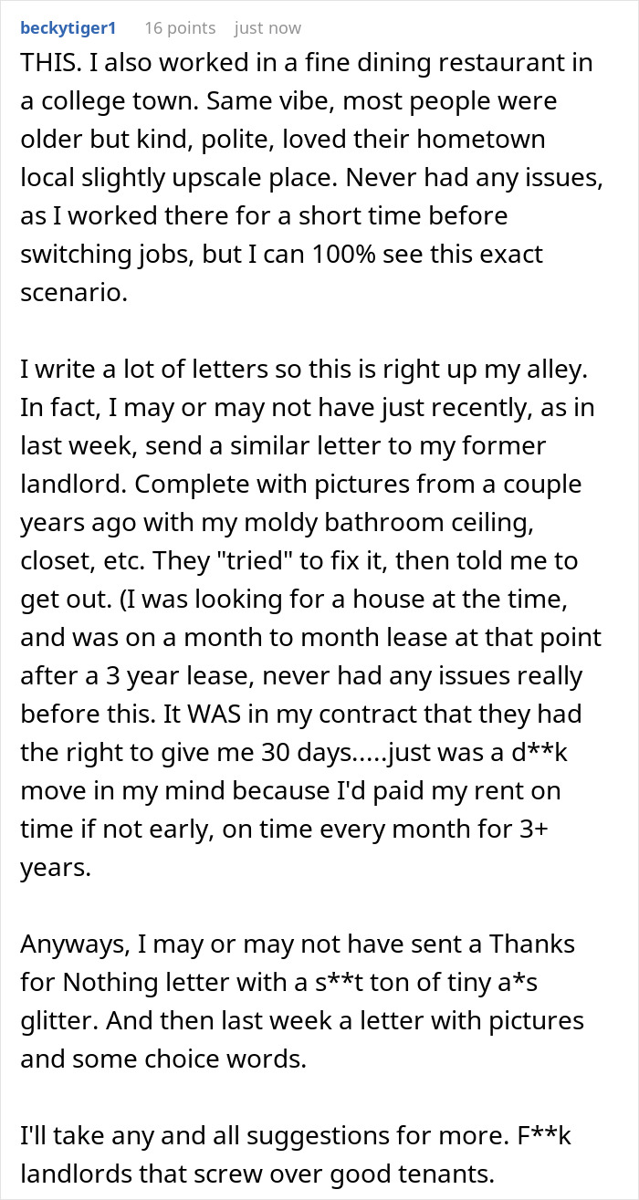 People Online Are Cracking Up About This Woman&rsquo;s Idea To Congratulate The Most Entitled Couple She Met While Working At A Restaurant