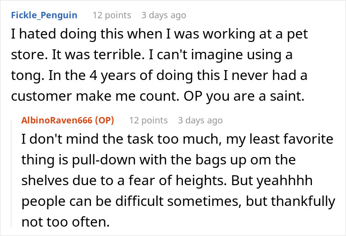 Karen Insists Pet Store Worker Must Count Each Live Cricket, They Maliciously Comply And She Ends Up Leaving The Store Embarrassed Karen Insists Pet Store Worker Must Count Each Live Cricket, They Maliciously Comply And She Ends Up Leaving The Store Embarrassed
