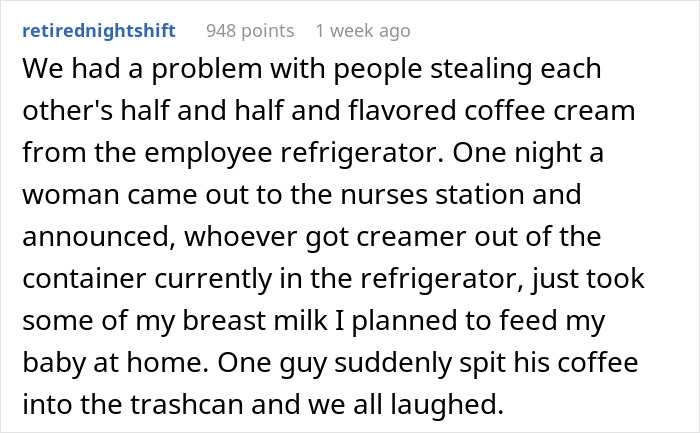 Nurse, Fed Up With Someone Stealing Their Food, Calls The Police When HR Does Nothing Nurse, Fed Up With Someone Stealing Their Food, Calls The Police When HR Does Nothing