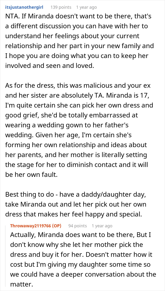 Groom Returns The Dress His Ex-Wife Got His Daughter For The Wedding, Major Drama Ensues Groom Returns The Dress His Ex-Wife Got His Daughter For The Wedding, Major Drama Ensues