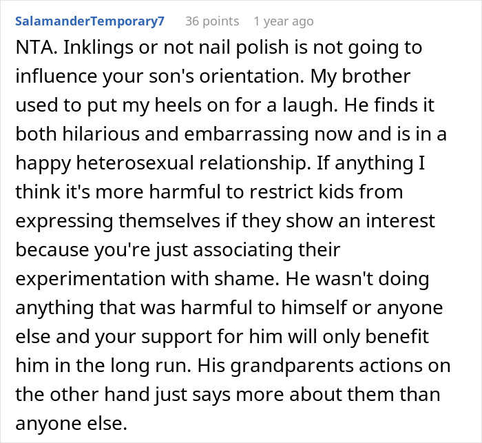 “There Is Zero Harm In Letting Him Express Himself”: Mom Stops Talking To Her Parents After What They Said About Her Son’s Nail Polish “There Is Zero Harm In Letting Him Express Himself”: Mom Stops Talking To Her Parents After What They Said About Her Son’s Nail Polish