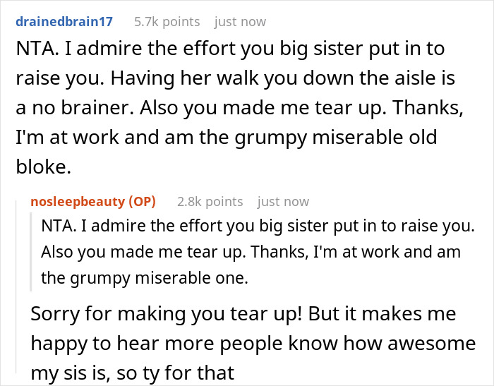 23 Y.O. Wants Her Half-Sister To Take Her Down The Aisle As She Practically Raised Her, In-Laws Say It's Inappropriate