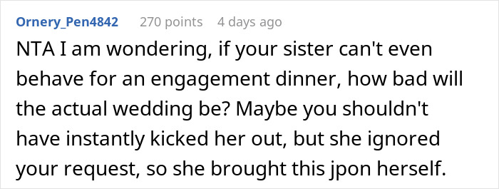 “A Waiter Had To Come And Ask Her To Sit Down”: Bride’s Sister Starts Loudly Sobbing Over Influencer Pics, Gets Escorted Out Of Engagement Dinner “A Waiter Had To Come And Ask Her To Sit Down”: Bride’s Sister Starts Loudly Sobbing Over Influencer Pics, Gets Escorted Out Of Engagement Dinner