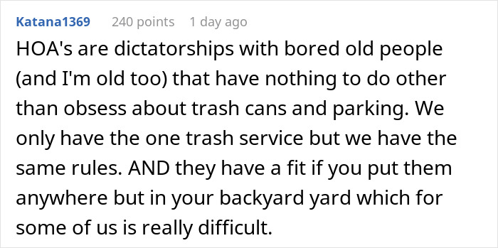 HOA Makes Homeowners Put Their Trash Cans Out At Specific Time, Regret It When They Maliciously Comply