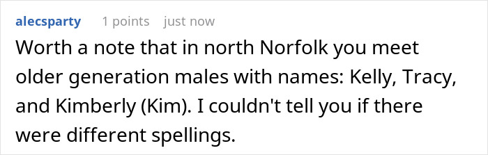 Parent Wants To Name Their Son Elizabeth, Gets A Reality Check Online Parent Wants To Name Their Son Elizabeth, Gets A Reality Check Online