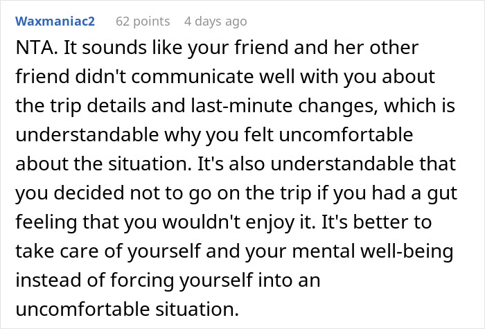 &ldquo;I Had A Gut Feeling&rdquo;: Woman Ditches Girls' Trip On Her Way To The Airport