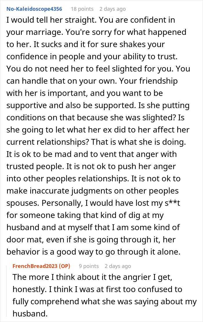 "As Someone Who Was Cheated On, Trust Me, I Know": Husband Gives Wife's Friend A Compliment, Drama Ensues "As Someone Who Was Cheated On, Trust Me, I Know": Husband Gives Wife's Friend A Compliment, Drama Ensues