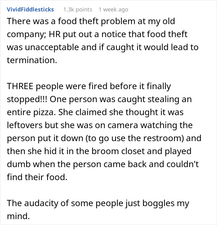 Nurse, Fed Up With Someone Stealing Their Food, Calls The Police When HR Does Nothing Nurse, Fed Up With Someone Stealing Their Food, Calls The Police When HR Does Nothing