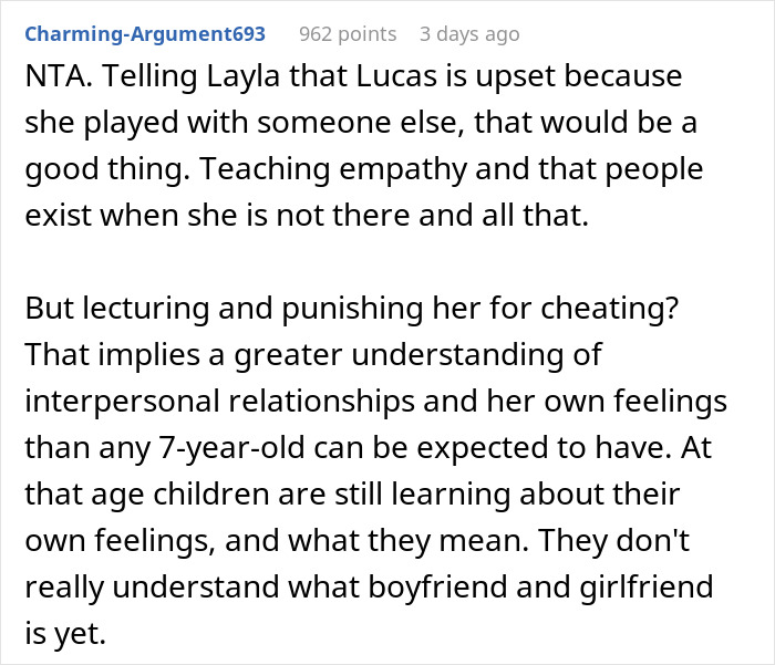 "My Husband Wants Us To Punish Layla": Parents Disagree Over Whether To Punish 7 Y.O. For &ldquo;Cheating On Boyfriend&rdquo;