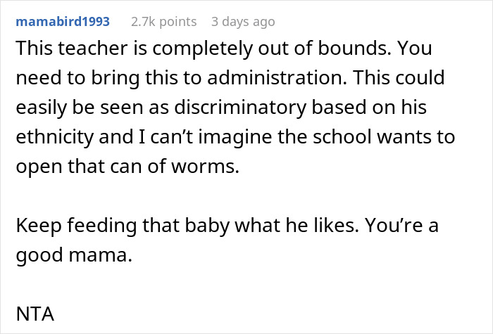 Mom Is Shocked When Teacher Calls Her To Say The Lunches She Gives Her Son Are "Inappropriate"