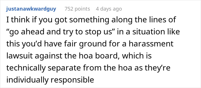 Person Maliciously Complies With HOA Rules, Ends Up Costing Them 16% Of The HOA Income