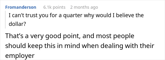 "If You Don't Like It You Can Always Quit": Boss's Words Backfire As Model Employee Gets A New Job Right In Front Of His Eyes