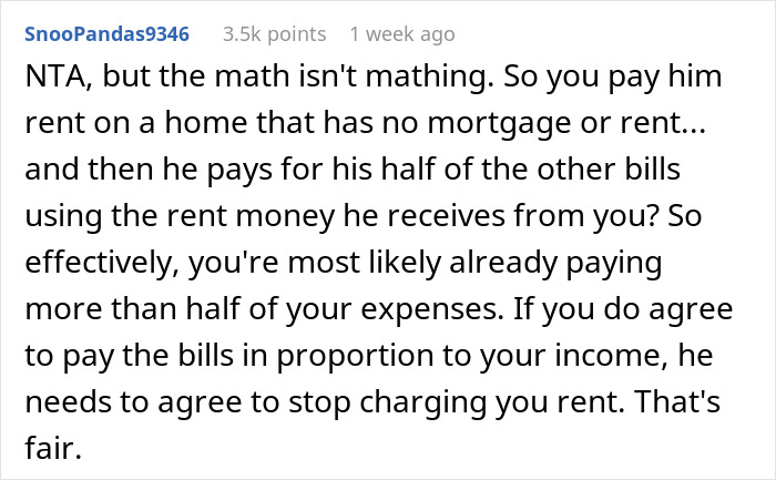 Man Demands Girlfriend &ldquo;Split Expenses Proportional To Income&rdquo; After She Gets Better-Paying Job, Increases Rent On Apartment He Owns