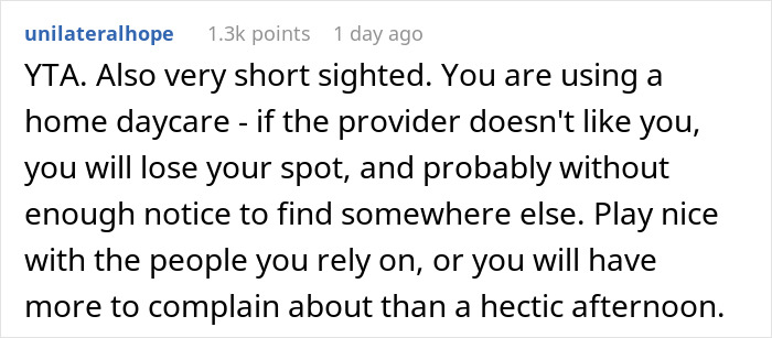 &ldquo;[Am I The Jerk] For Telling My Child&rsquo;s Daycare Teacher That My Child Won&rsquo;t Finish Cleaning Up?&rdquo;