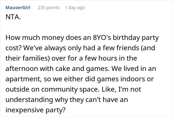 Mom Decides To Throw Her Daughter A Separate Birthday And Not Have A Double Party With Her Niece, Drama Ensues Mom Decides To Throw Her Daughter A Separate Birthday And Not Have A Double Party With Her Niece, Drama Ensues