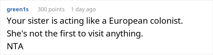 Woman Refuses To Change The Destination Of Her And Her BF&rsquo;s Getaway After Learning Sister &ldquo;Plans&rdquo; To Spend Her Honeymoon There
