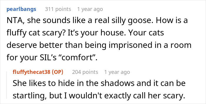 Brother And SIL Come To Visit But Are Upset The Homeowner’s Cat Is Free To Walk Around The House As They Get Startled By It Brother And SIL Come To Visit But Are Upset The Homeowner’s Cat Is Free To Walk Around The House As They Get Startled By It