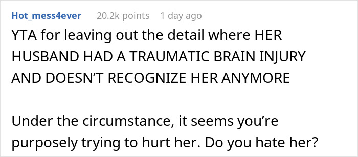 Woman&rsquo;s Husband Can&rsquo;t Remember His Wife After Being In A Wreck, Her Half-Sister Still Refuses To Choose Another Song For Her Wedding Other Than Theirs