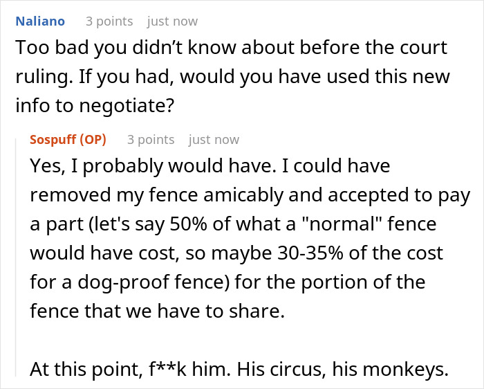 Guy Plots The Ultimate Retaliation Against His Neighbor Who Sued Him Over A Fence That Went 1.5 Inches Beyond The Property Line