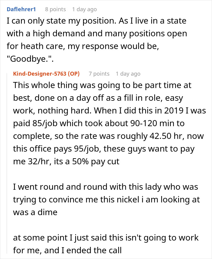 Company Tries To Gaslight This Person About Their 50% Wage Cut, They Don’t Waste A Second And Quit Company Tries To Gaslight This Person About Their 50% Wage Cut, They Don’t Waste A Second And Quit