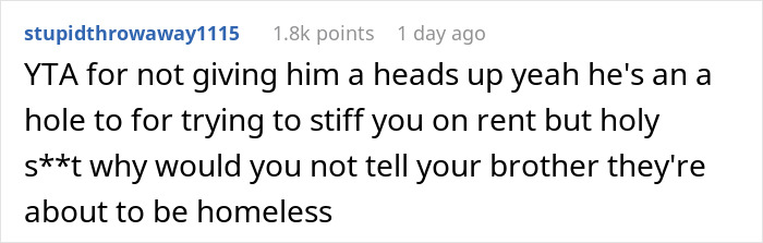 Woman Secretly Sells Her House Which She Was Renting To Her Brother And His Family After He Was Late To Pay Rent