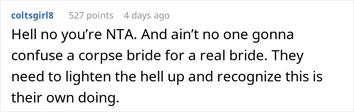"Am I The Jerk For Wearing A Wedding Dress At A Wedding?" "Am I The Jerk For Wearing A Wedding Dress At A Wedding?"