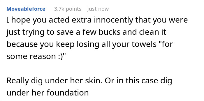 Student Gets Petty Revenge On Roommate Who Steals Her Washcloths And It's Disgustingly Perfect