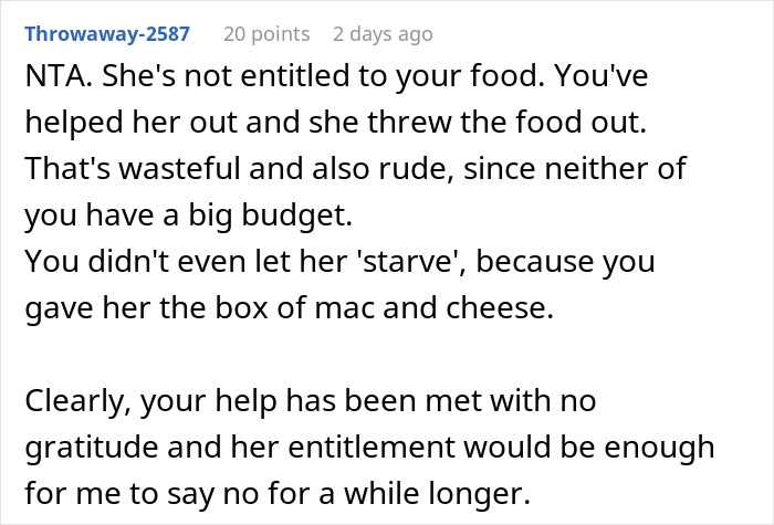 "Am I A Jerk For Letting My Roommate Go Hungry Because They Cannot Understand How Food Works?"