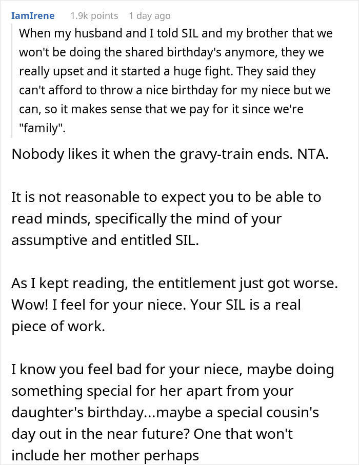 Mom Decides To Throw Her Daughter A Separate Birthday And Not Have A Double Party With Her Niece, Drama Ensues Mom Decides To Throw Her Daughter A Separate Birthday And Not Have A Double Party With Her Niece, Drama Ensues