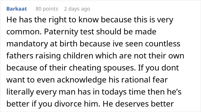 Husband Demands A Paternity Test From His Pregnant Wife, She Tells Him To File For Divorce