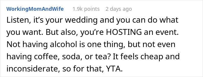 &ldquo;Am I A Jerk For Having A Dry Wedding And Serving Only Water For Drinks?&rdquo;: The Internet Gives This Engaged Woman A Reality Check