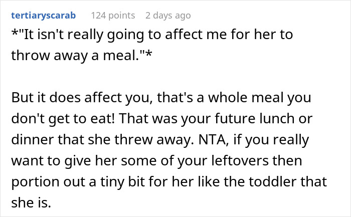 "Am I A Jerk For Letting My Roommate Go Hungry Because They Cannot Understand How Food Works?"