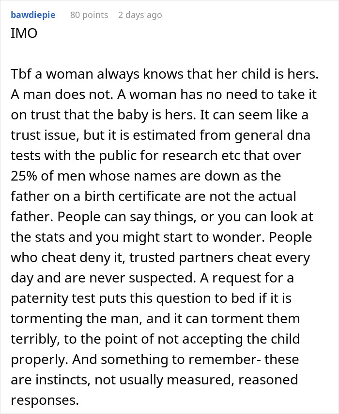 Husband Demands A Paternity Test From His Pregnant Wife, She Tells Him To File For Divorce